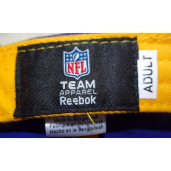 NFL Minnesota Vikings Reebok Purple Cap Hat Size Adult w/ Snap Strap - Picture 4 of 5